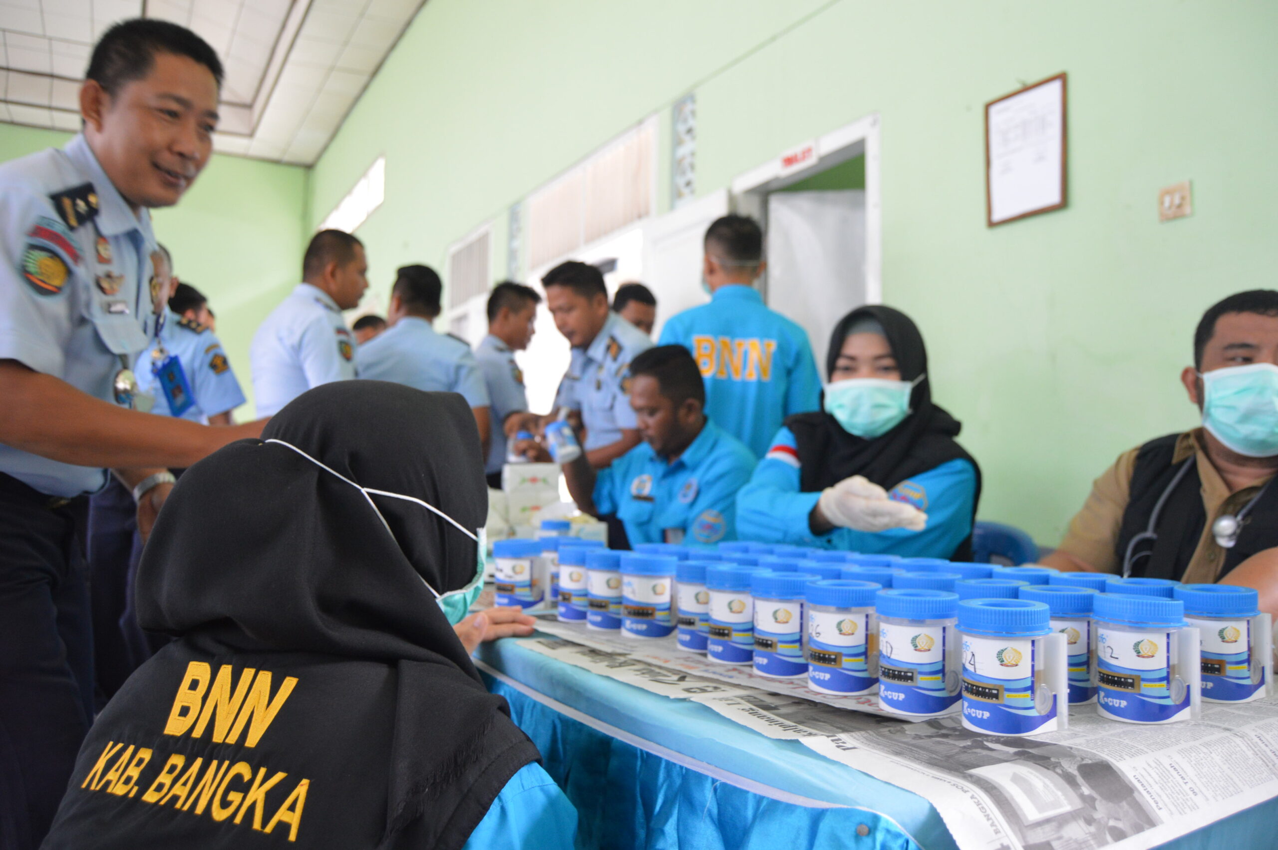 BNN BANGKA SIDAK LAPAS SUNGAILIAT. PEGAWAI LAPAS DAN WARGA BINAAN DIPERIKSA