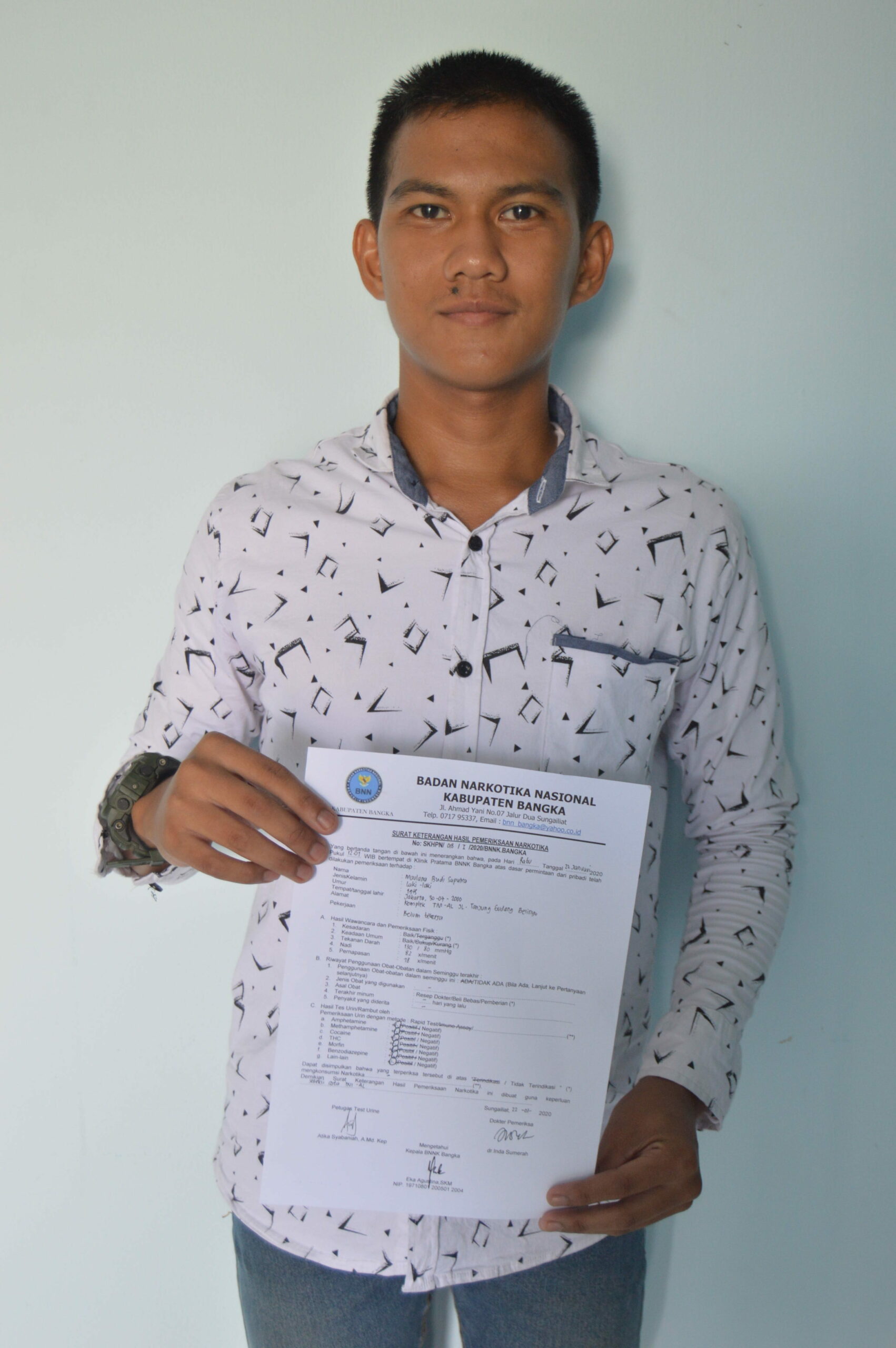 TERKAIT PENERIMAAN CALON BINTARA POLRI, BNN BANGKA "KEBANJIRAN" SKHPN