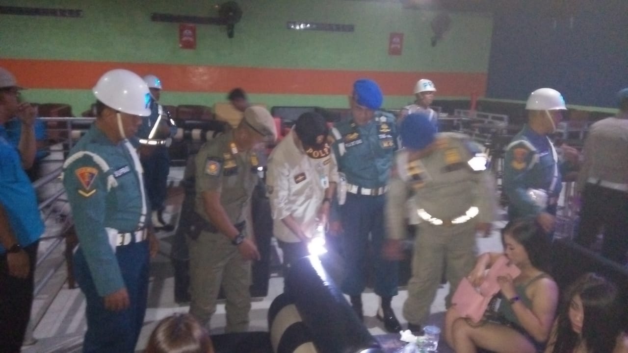 BNN, POMAL, PROPAM POLRI DAN SAT POL PP RAZIA GABUNGAN KE BEBERAPA TEMPAT HIBURAN MALAM