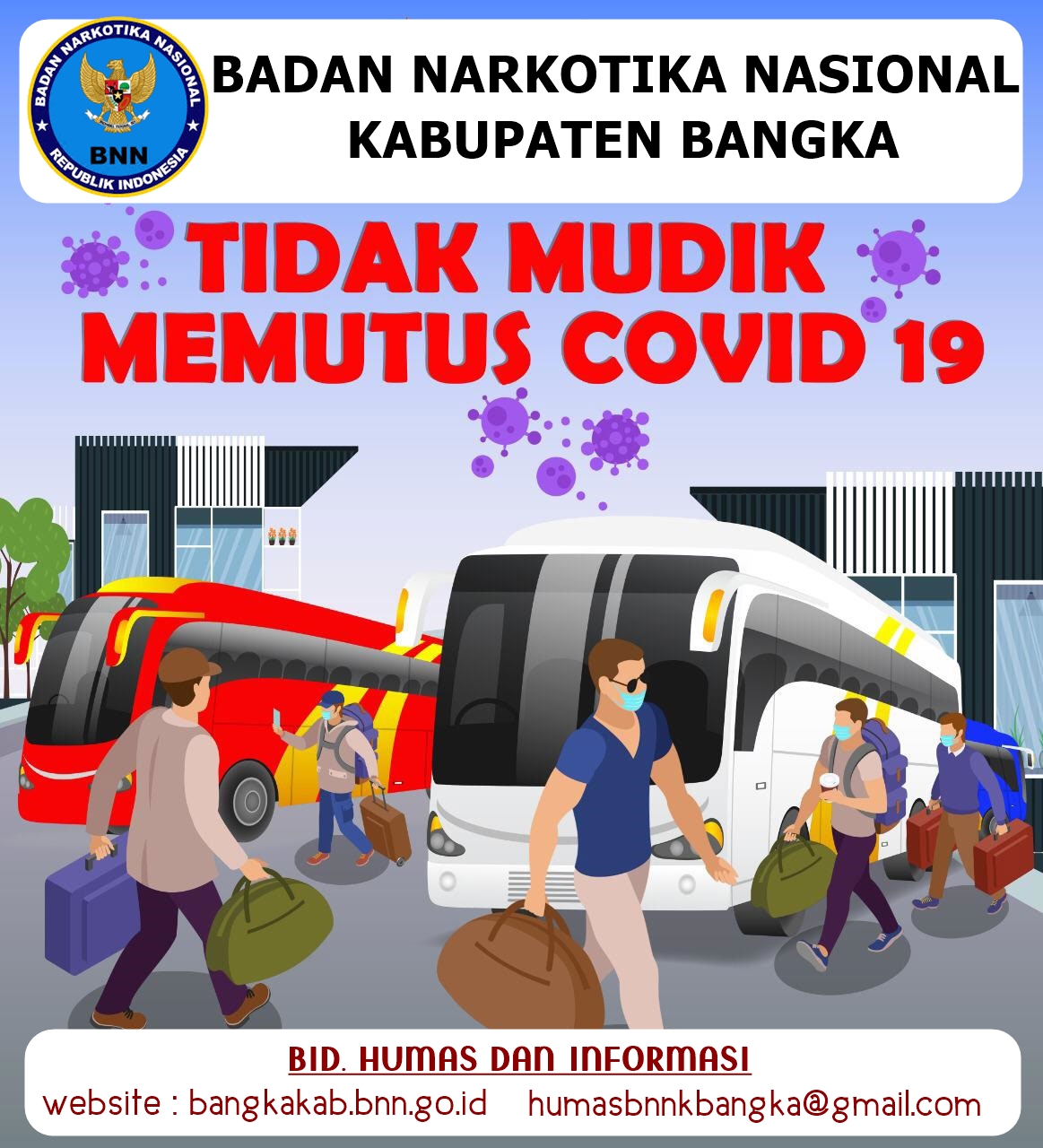 DI RUNDUNG PANDEMI COVID-19, PEGAWAI BNN BANGKA TIDAK ADA YANG MUDIK DI RUNDUNG PANDEMI COVID-19, PEGAWAI BNN BANGKA TIDAK ADA YANG MUDIK