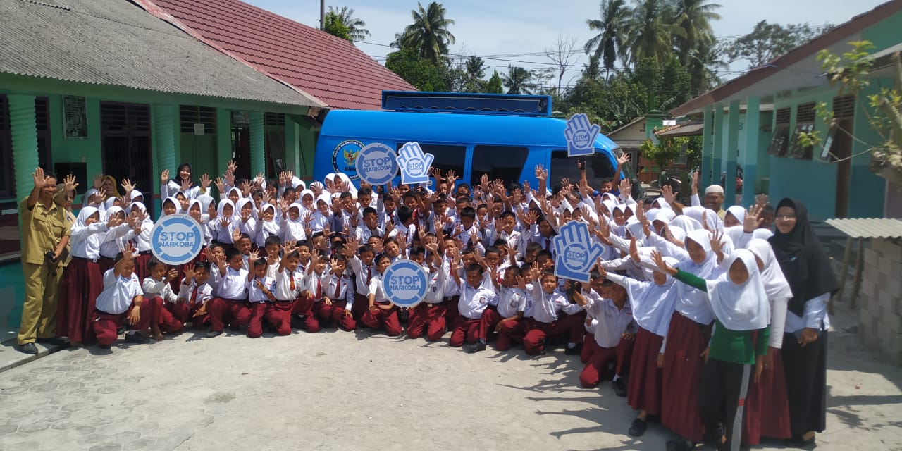 DI DATANGI BNN, SISWA SDN 19 SUNGAILIAT GEMBIRA