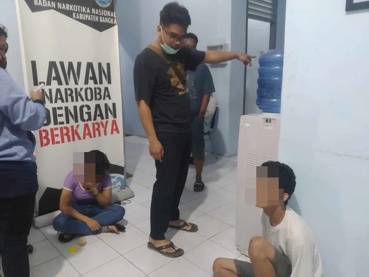 DI CIDUK TIM GABUNGAN BNN, LIMA DARI TUJUH PEMUDA POSITIF SABU